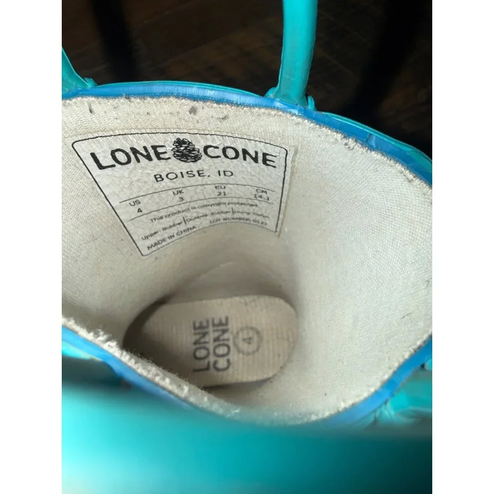 Lone Cone Mermaids Kids Rain Boots‎ Size 4